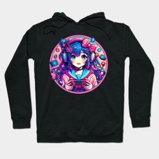 Cute kawaii gamer girl Hoodie